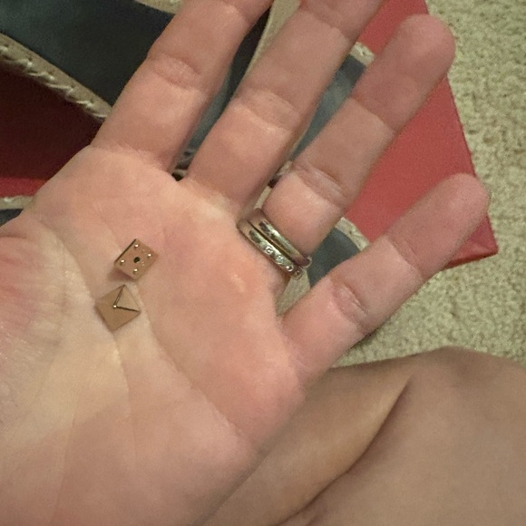 Valentino Beige Studded Espadrilles - Picture 4 of 7